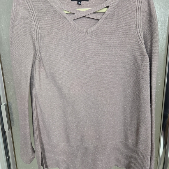 Relativity Sweaters - Relativity Women's V-Neck Sweater in Light Purple
